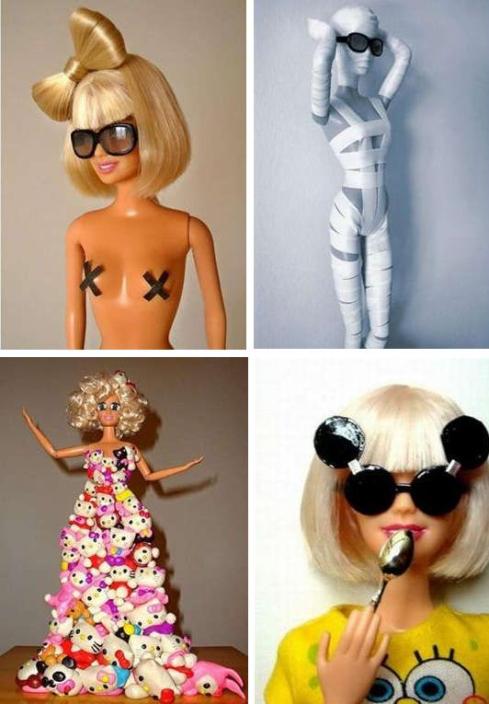 2 Barbie Lady Gaga mattel juguete