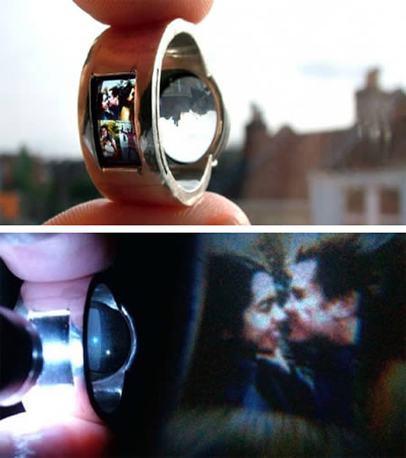 anillo con proyector