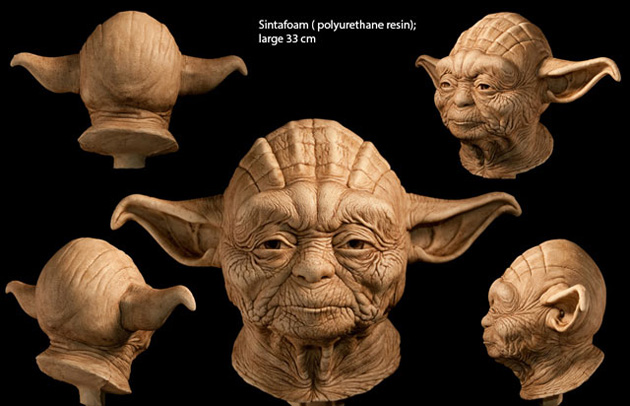 Escultura realista maestro Yoda 