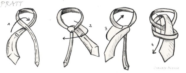 nudo de corbata pratt