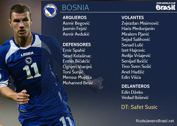 Equipo de Bosnia Mundial 2014