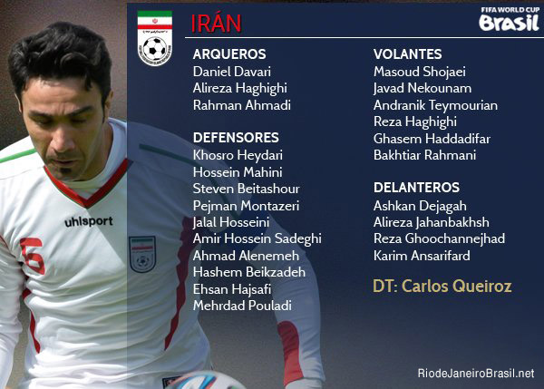 Equipo de Iran Mundial 2014