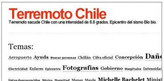 Blog oficial del terremoto en Chile con información variada