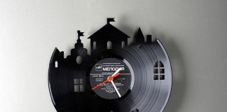 Relojes hechos con discos de vinilo Relojes con discos de vinilo