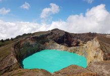15 Hermosas fotos de lagos dentro de cráteres. Lagos dentro de crateres