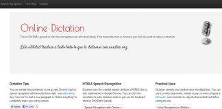 Convertir archivo de voz en texto con Online Dictation