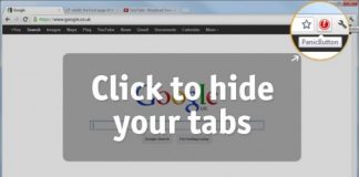 Descargar botón para esconder ventanas en Google Chrome
