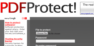 Poner contraseña en PDF con PDFProtect